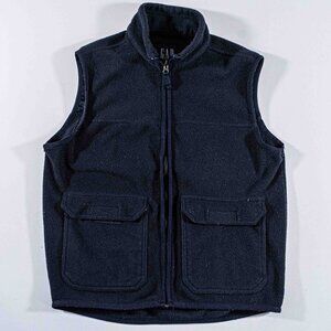 VTG 90s GAP Fleece Utility Vest Medium Gorpcore Technical Tactical Y2K Navy